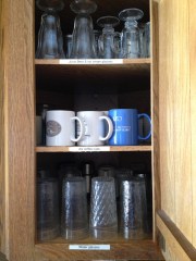 Labels help identify correct place