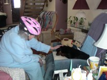 Mom prevents brain injury!  Balance problems are common with aging population leading to falls and injury.